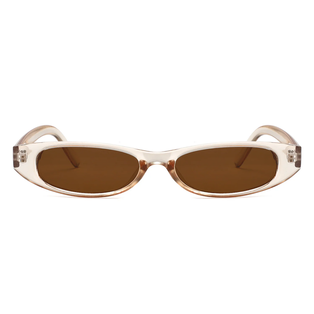Sleek 90s Slim Oval Sunglasses