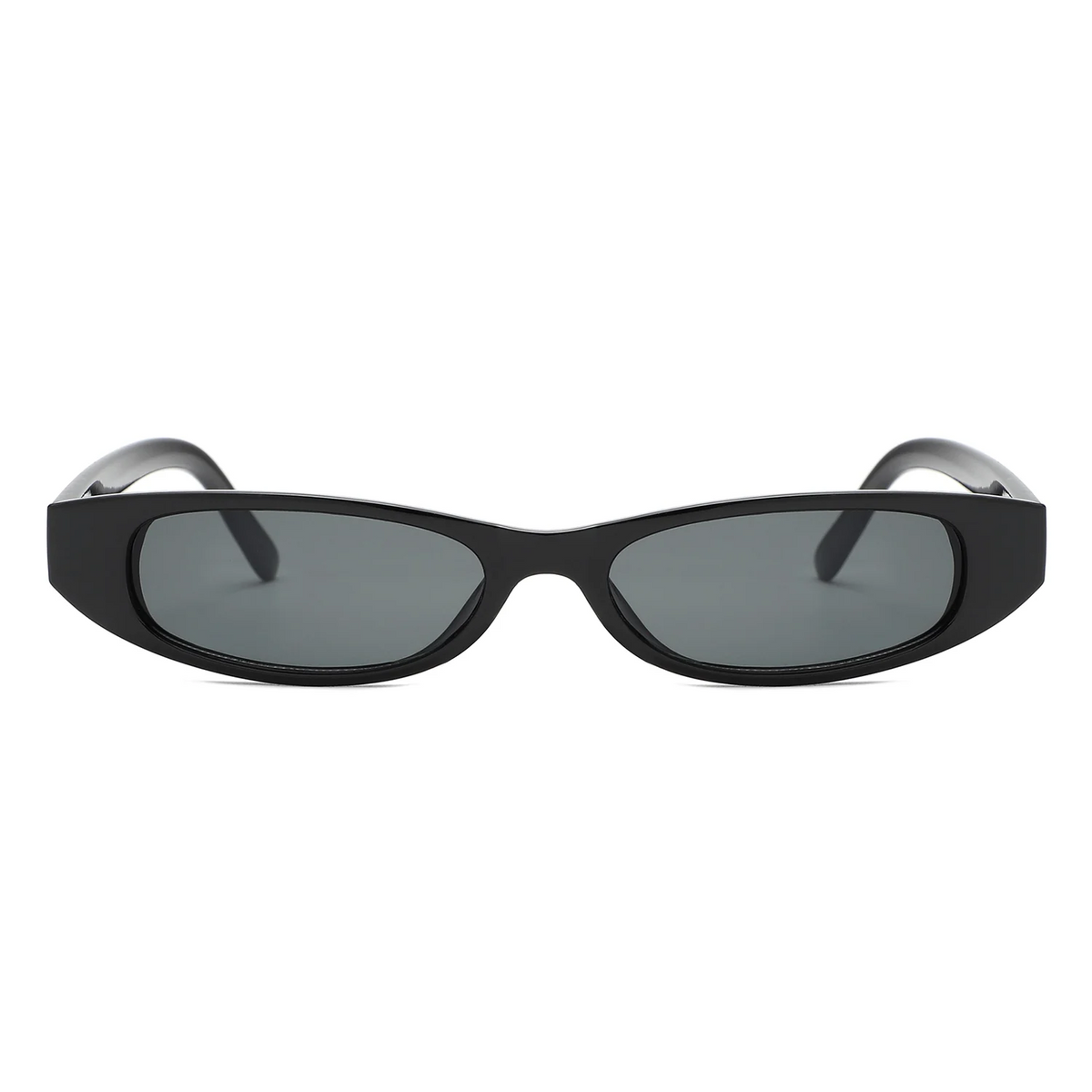 Sleek 90s Slim Oval Sunglasses