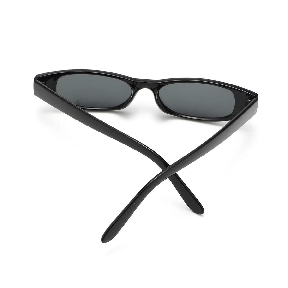 Sleek 90s Slim Oval Sunglasses