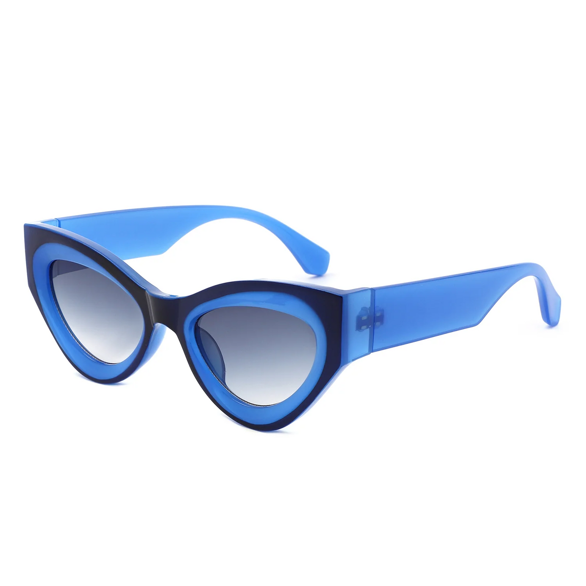 Retro Oversized Cat Eye Statement Sunglasses