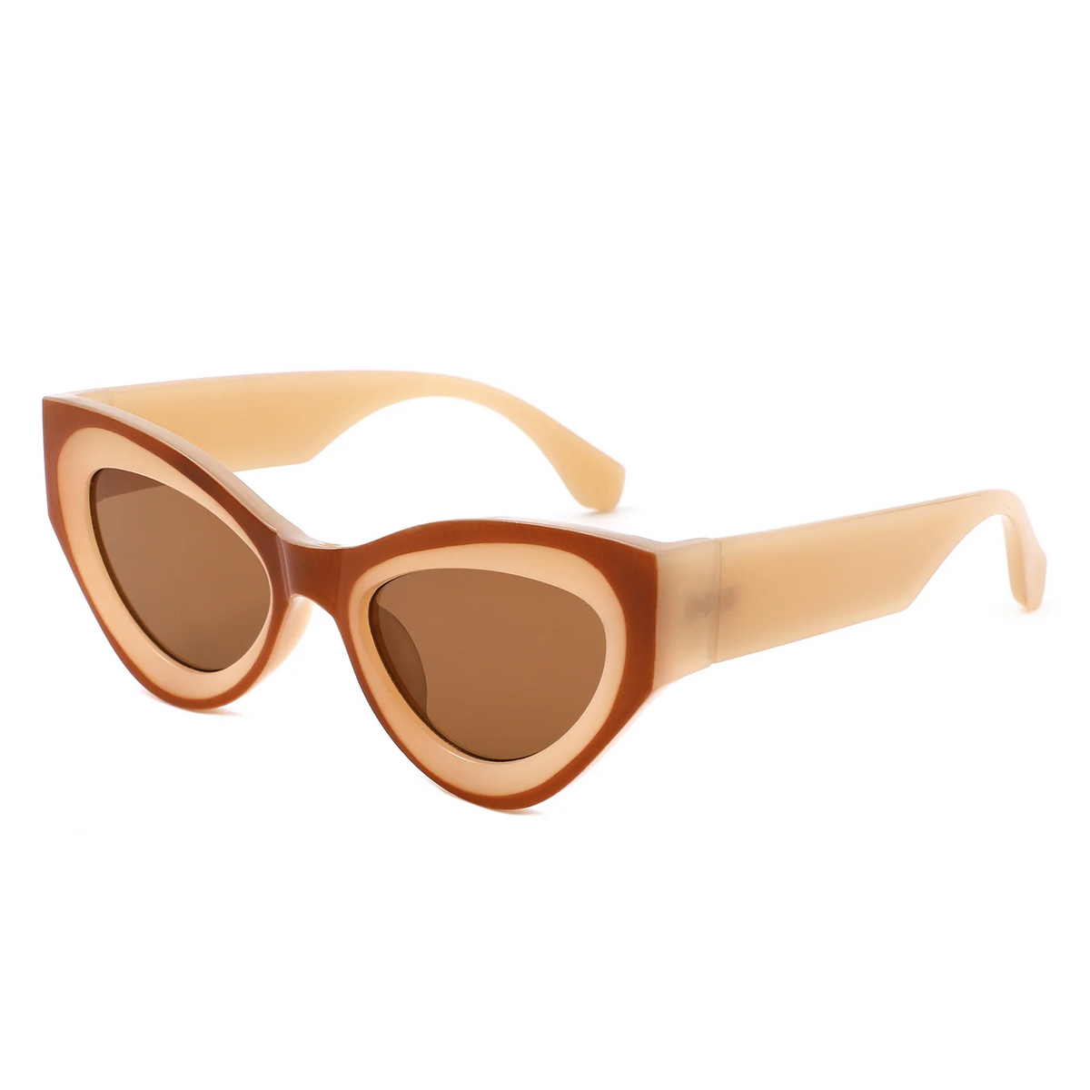 Retro Oversized Cat Eye Statement Sunglasses