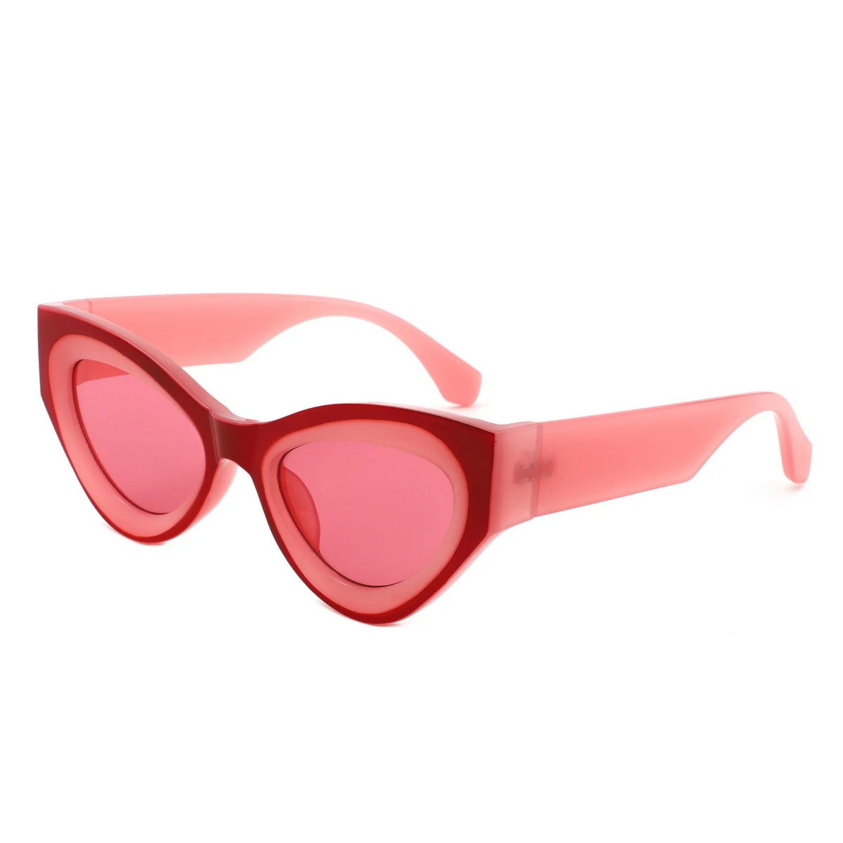 Retro Oversized Cat Eye Statement Sunglasses
